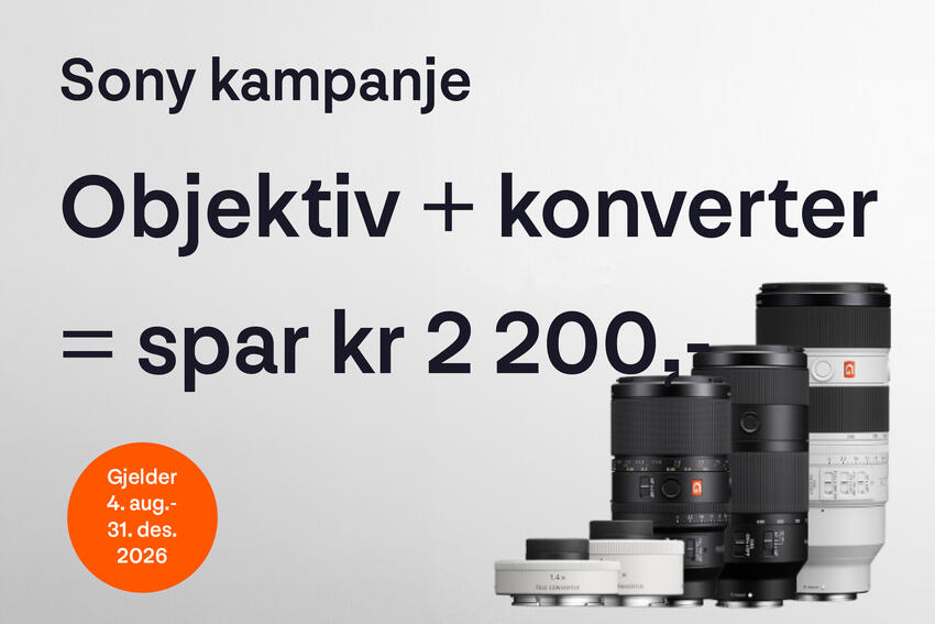Kom nærmere med Sony og spar penger
